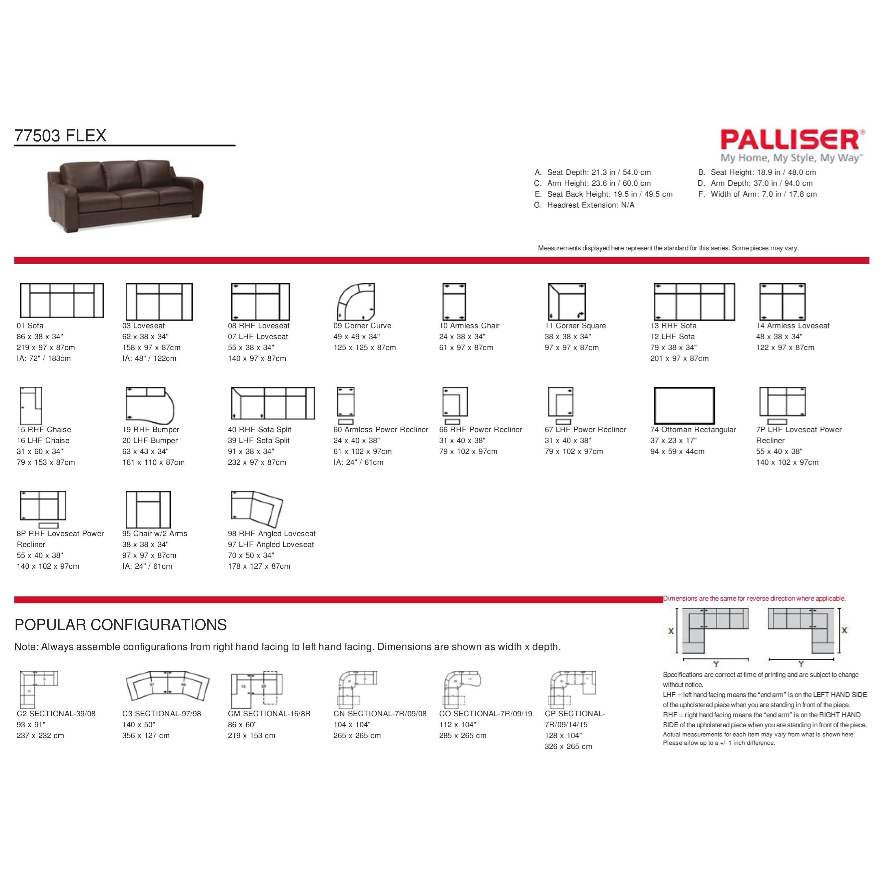 Palliser Flex Reclining Sectional Sofa Find Your Furniture